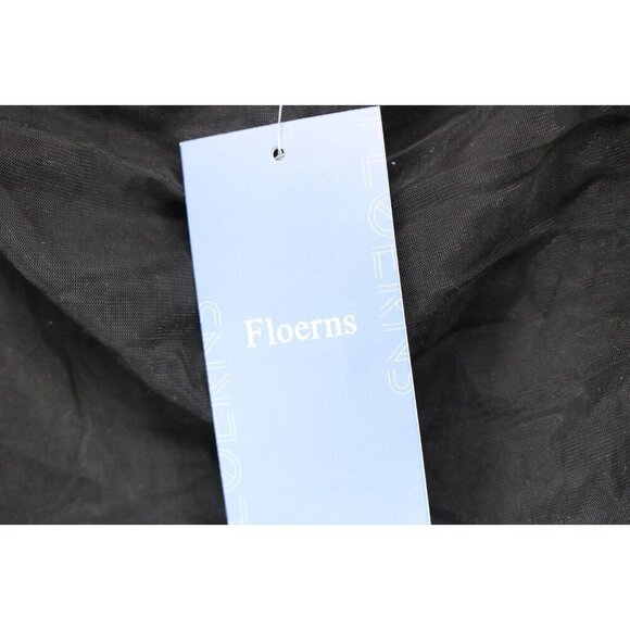 Floerns Black Long Sleeves Mesh Bodysuit-XL-Whimsigoth-Witchy-New w/Tags - Picture 6 of 14